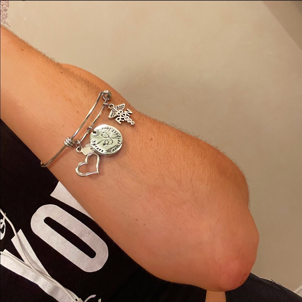 •Nurse•RN• Charm Bracelet